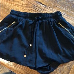 Black shorts with tag